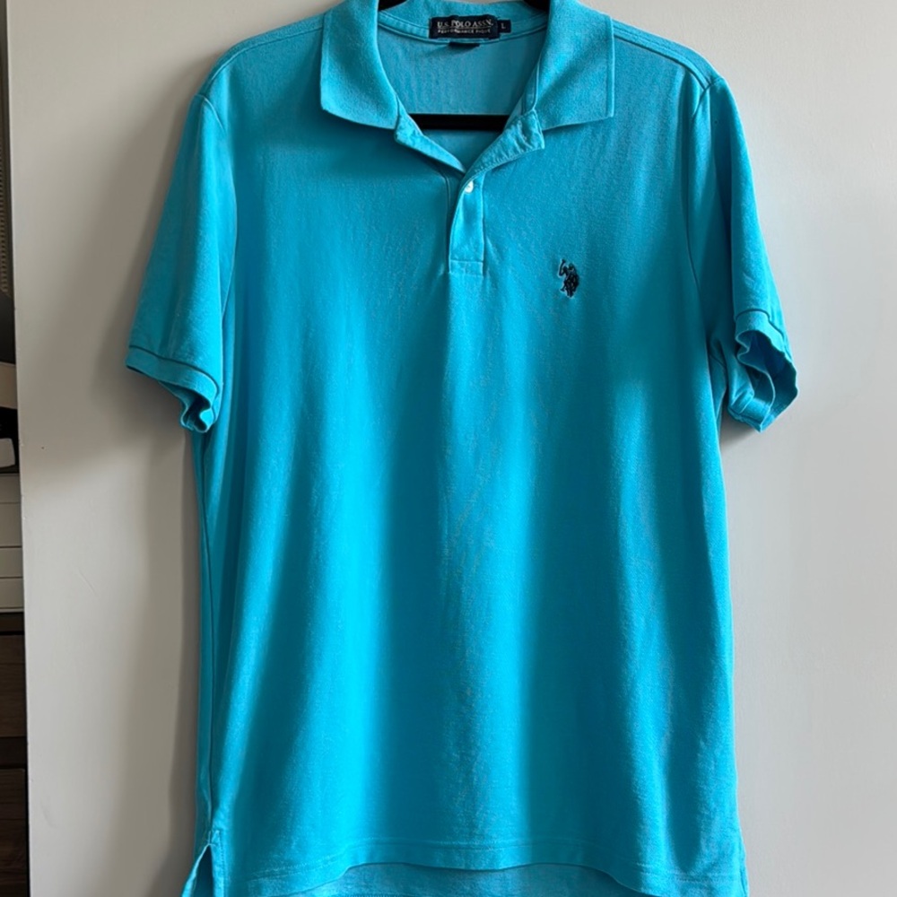 U.S. Polo Assn. Teal Polo Shirt Classic Design